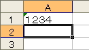 半角にならずに、全角で数字を入力