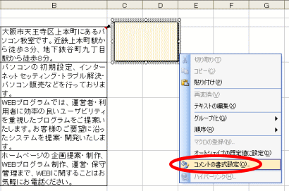 コメント挿入