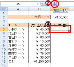 関数挿入方法