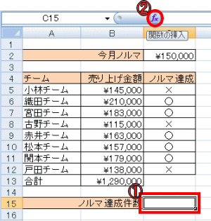 関数挿入方法